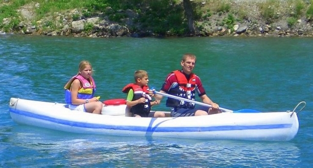Canoe en famille